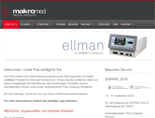 Tablet Screenshot of makro-med.de